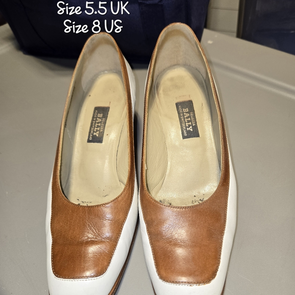 Bally Brown & White Wedges